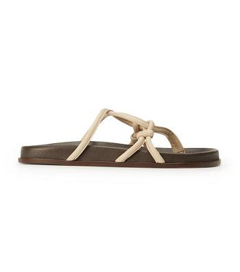 Tony Bianco Luelle Vanilla Nappa Sandals Light Yellow | MIEHR37379