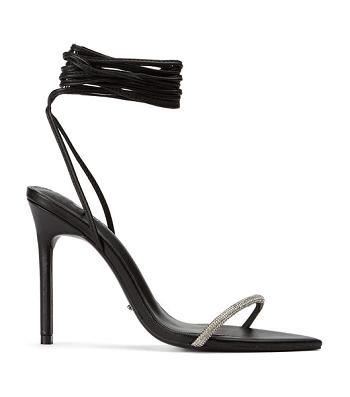 Tony Bianco Makai Black Nappa 10.5cm Stiletto Heels Black | IEEAH48523