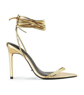 Tony Bianco Millie Gold Foil 10.5cm Bridal Heels Gold | UIEND24538