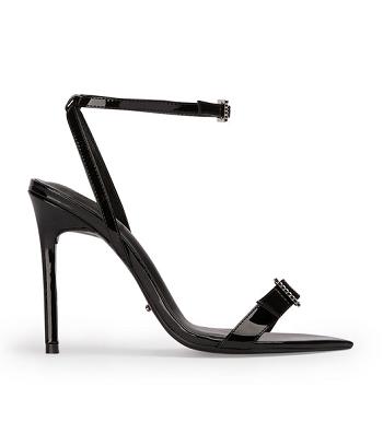 Tony Bianco Mopsy Black Patent 10.5cm Stiletto Heels Black | QIEUV31056