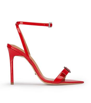 Tony Bianco Mopsy Scarlet Patent 10.5cm Event Heels Deep Red | AIEDF13190