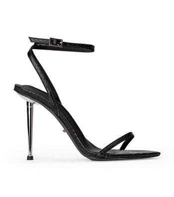 Tony Bianco Myra Black Snake 10.5cm Bling Heels Black / Snake | EIEVG73210