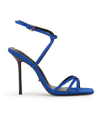 Tony Bianco Nomad Azure Crepe 10.5cm Stiletto Heels Azure | IEQCS62776