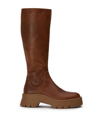 Tony Bianco Rage Cognac 5.5cm Mid Calf Boots Brown | IEJVR20057