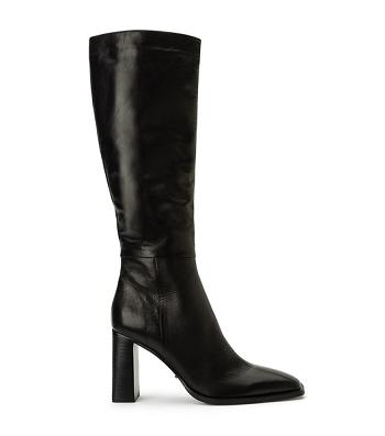 Tony Bianco Rylee Black Venice 8.5cm Heeled Boots Black | IEZDE98740