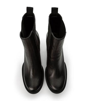 Tony Bianco Sammy Black Como 10cm Heeled Boots Black | TIEPQ33910