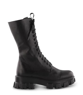 Tony Bianco Seattle Black Como 5cm Mid Calf Boots Black | PIEQX87578