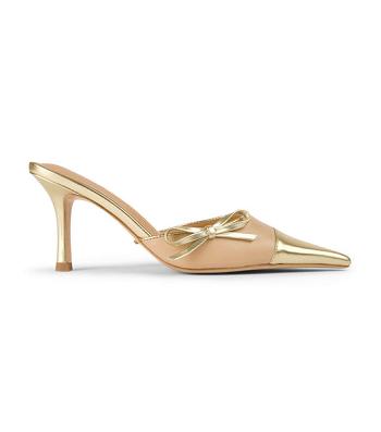 Tony Bianco Shirley Beech/Gold 8cm Court Shoes Gold | SIEVO52000