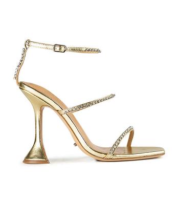 Tony Bianco Shy Gold Nappa Metallic 10.5cm Event Heels Gold / Metal | IEQCS59932