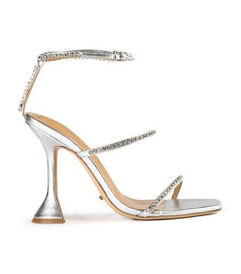 Tony Bianco Shy Silver Nappa Metallic 10.5cm Bridal Heels Silver / Metal | IEICD42296