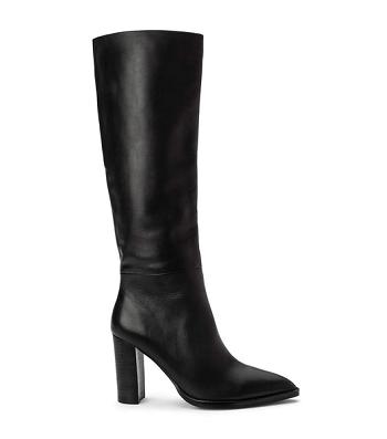 Tony Bianco Skyla Black Como 9cm Knee High Boots Black | UIETG19034