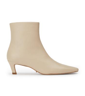 Tony Bianco Vicci Vanilla Nappa 5cm Ankle Boots Light Yellow | IEEAH15525