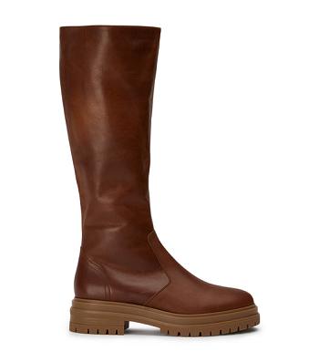 Tony Bianco Wanda Cognac 4.5cm Knee High Boots Brown | IEXMI74909